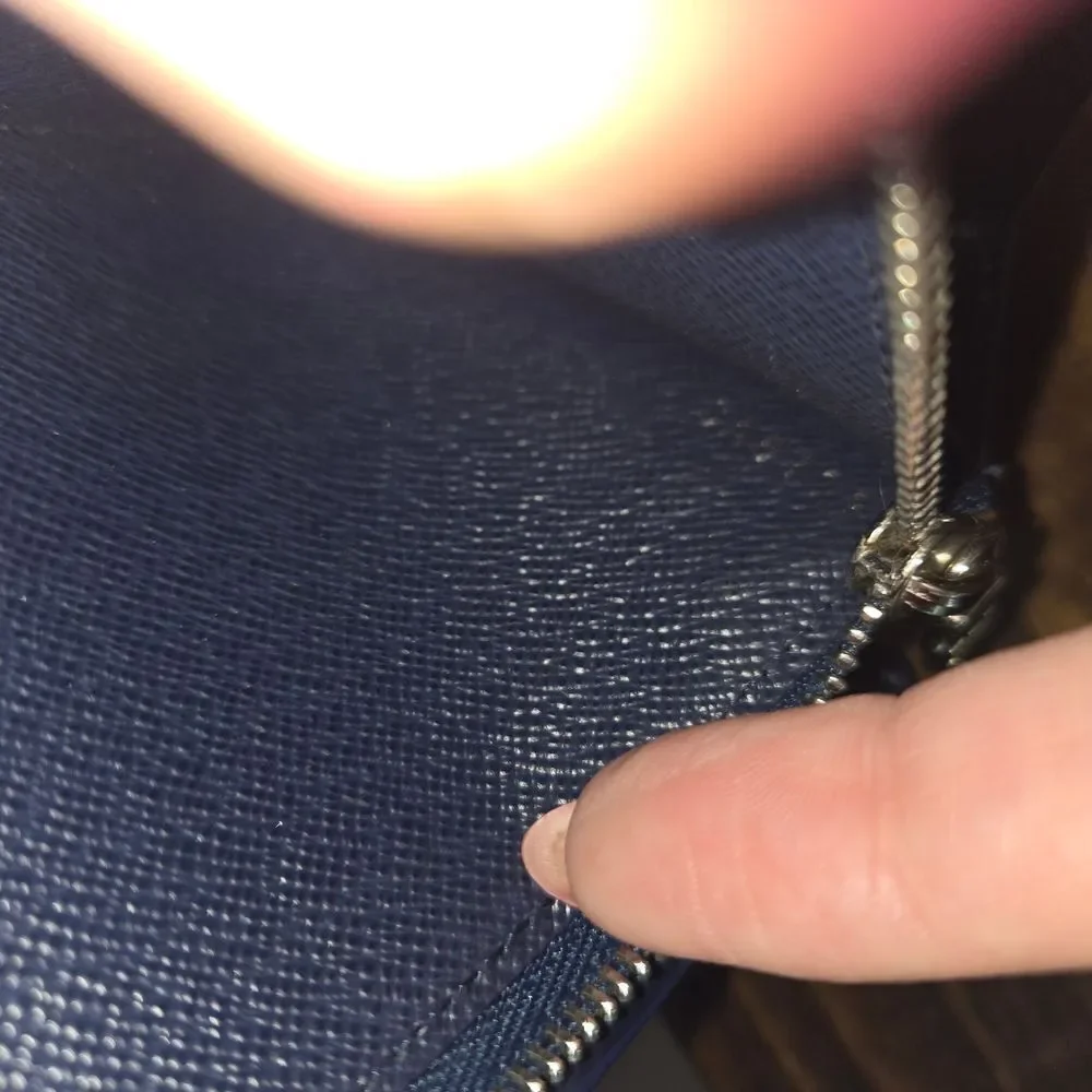 Authentic Louis Vuitton Blue Epi Long Wallet